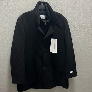 Calvin Klein Coleman Top Coat Black Size Men 42R
